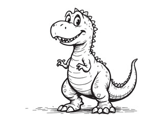 T Rex Simple Dinosaur Icon Set