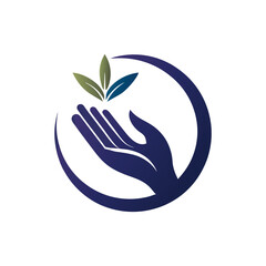 elegant silhouette of a charity logo