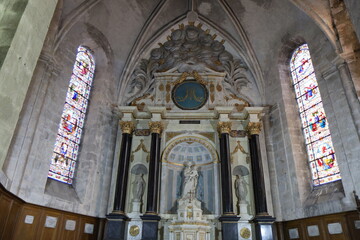 Obraz premium Eglise Saint-Germain-de-L'Auxerrois, église de style gothique, ville de Dourdan, département de l'Essonne, France