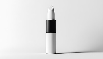 Elegant Lipstick Mockup White Tube Design