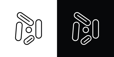 Obraz premium Yeast icon in black. flat graphic vector icon