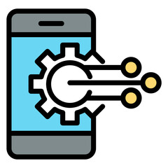 smart tech vector icon