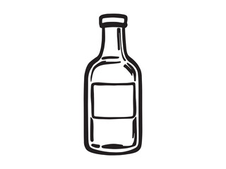 Amber Glass Line Art Design