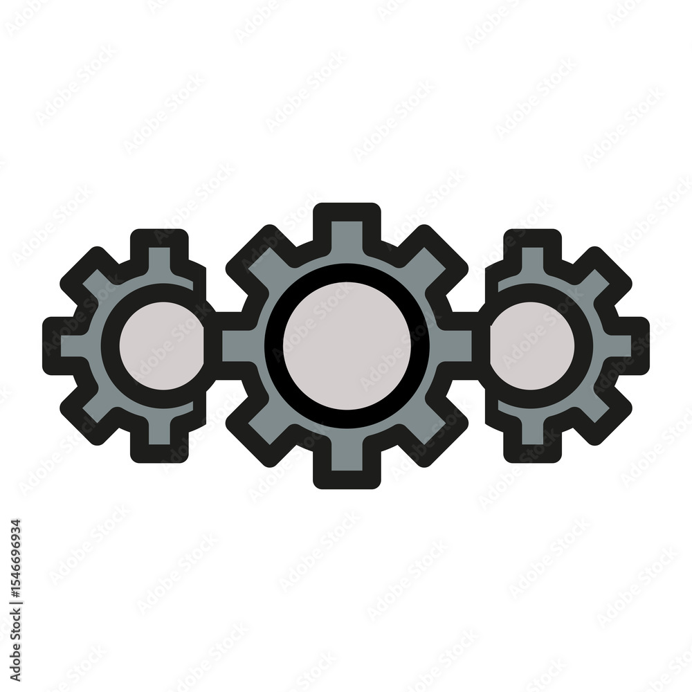 Poster automation vector icon