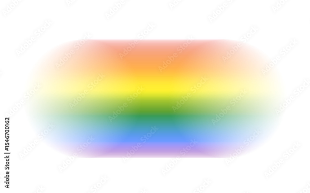 Poster gradient rainbow glow with vivid neon spectrum and smooth bright colors blending softly on white