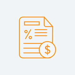 Accounting icons as deposit, tax return, money transfer. Tax Return icon Design