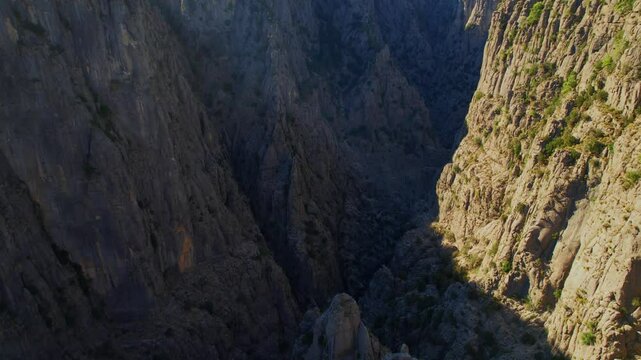 Aerial top view landscape Tazi Canyon in Manavgat, Antalya, Turkey.
