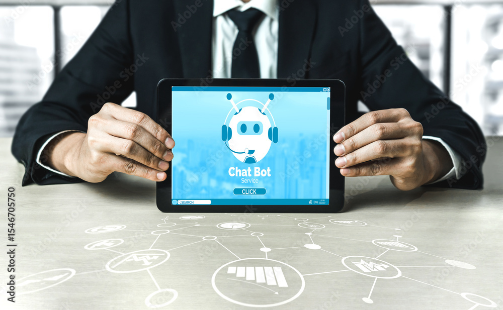 Poster chatbot software application for modish online business that automatically reply to customer questio