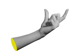 Hand holding object between thumb and forefinger in precise pinch gesture, showing clean wrist and