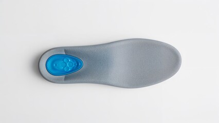 Orthopedic insoles over white background, no shadow