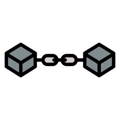 blockchain vector icon