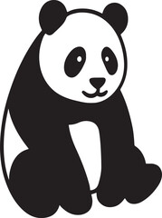 panda bear with bamboo