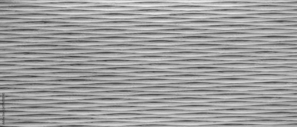 Poster Gray white  wooden striped wall with pattern of lines.  wall is made of concrete and has rough texture abstract texture background for template pages and banners.