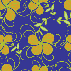 Cute feminine seamless watercolor pattern with little tiny wildflowers, hand drawn