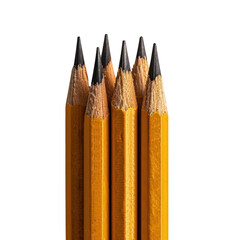 Obraz premium Colorful pencils arranged together, showcasing their sharpened tips and vibrant hues, perfect for artistic expression and creativity