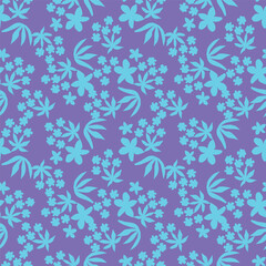 Artistic simple branches flowers peonies, dahlia and buds with leaves seamless pattern. Vector hand drawn. Retro, vintage, pastel print. Template for design, fabric, fashion, wallpaper, textile
