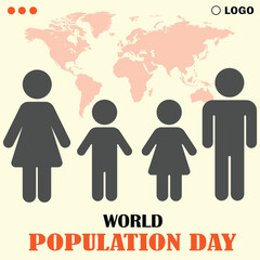World population day vector illustration