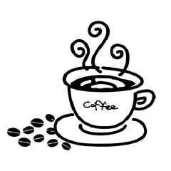 a beautiful cup and saucer of coffee 