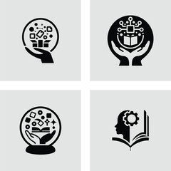 Innovative Logo Concepts Knowledge, Gifts, and Learning in a Modern Design