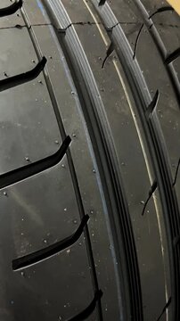 car tire close up