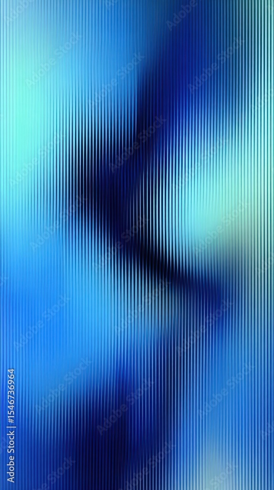 Aufkleber Exploring Serene Depths of Blue in an Abstract Digital Creation That Mesmerizes With Its Minimalist Gradient