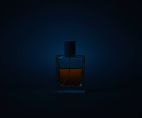 Elegant Glass Perfume Bottle – Luxury Fragrance Bottle on Dark Background