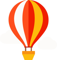 Fototapeta premium Colorful Hot Air Balloon Icon