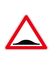 speed breaker road sign