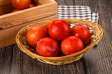 Fresh sweet juicy  purple plums