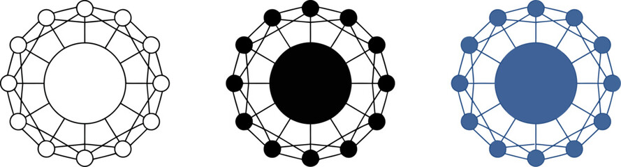 Geometric shapes circle design vector illustration for graphic design and web design projects template 3d editable stock vector