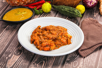 Indian cuisine - Prawns malabar masala