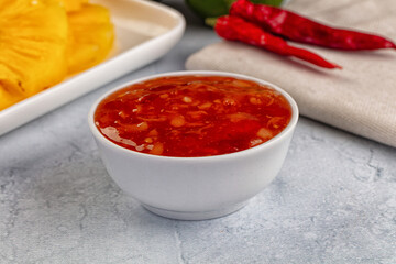 Sweet and spicy chili pineapple sauce