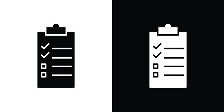 Checklist icon of a flat style vector