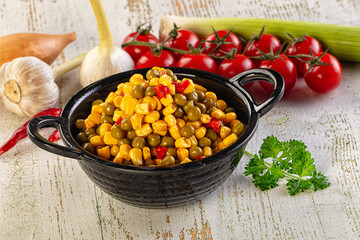 Mexican vegetable mix - corn, pepper and peas