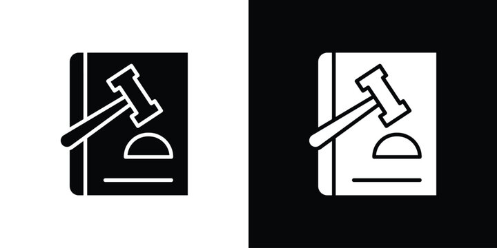 Code of conduct icon of a flat style vector