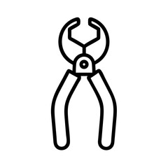 Pliers icon vector line art and outline vector icon