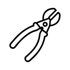 Pliers icon vector line art and outline vector icon
