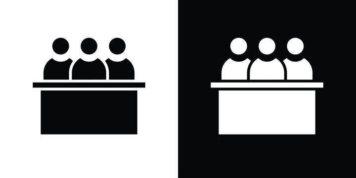 Committee icon of a flat style vector