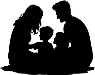 mother, father and child
