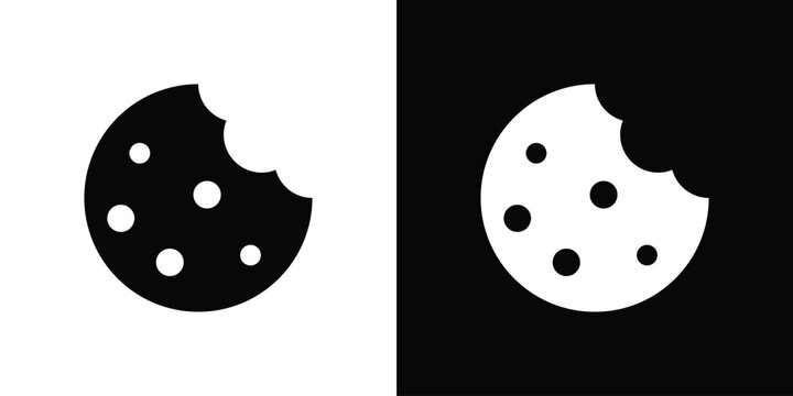 Cookie icon of a flat style vector