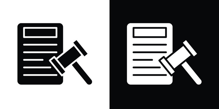 Corporative law icon of a flat style vector