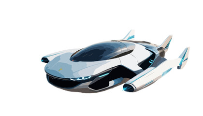 A futuristic flying car revolutionizes urban mobility and innovation
