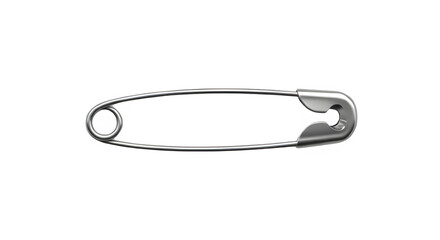 safety pin isolated on white background
