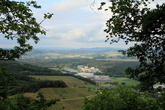 The research facility PSI, Villigen, Switzerland seen from the local hills