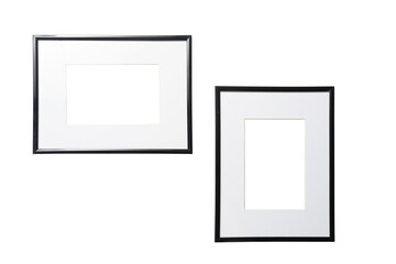 two black frames with passepartout