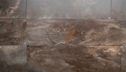 detailed close up of a grey brown glazed tile featuring a realistic aged stone or concrete texture with subtle variations and marks perfect for backgrounds