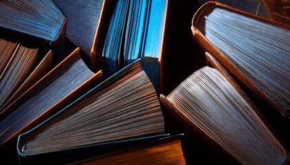 Naklejka premium close up of books