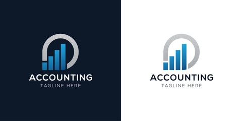Accounting Logo Design Templates Set | Finance, Tax, Business, and Audit Icon Concepts