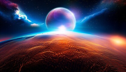 abstract near star planet