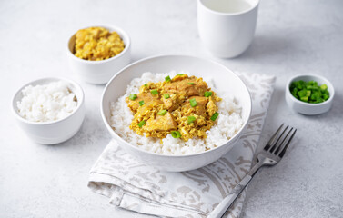 Oyadkodon, chicken and eggs rice bowl